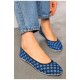 Балетки жіночі темно-синього кольору текстиль 199530L