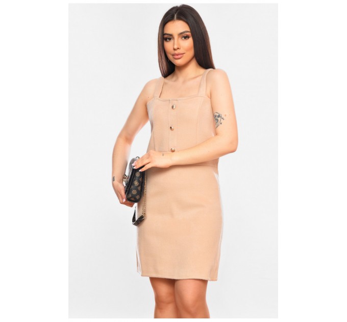 Сарафан женский кашемировый бежевого цвета 199884L.