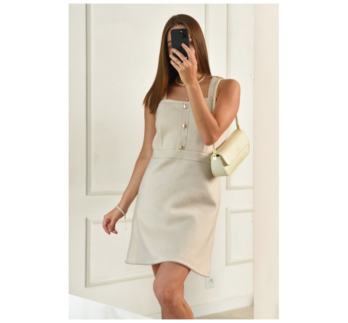 Сарафан жіночий кашеміровий світло-бежевого кольору 199885L