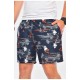 Шорти чоловічі темно-синього кольору з принтом 199947L