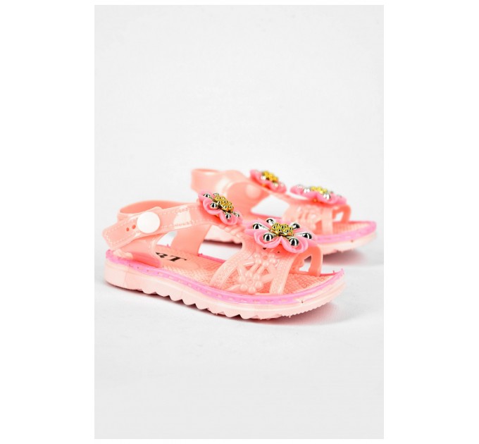 Босоніжки дитячі силіконові світло-рожевого кольору 199982L