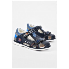 Сандалі дитячі синього кольору на ліпучці 200060L