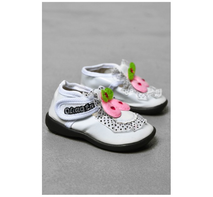 Пінетки дитячі білого кольору 200088L