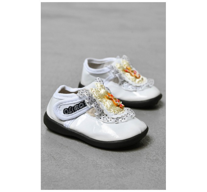 Пінетки дитячі білого кольору 200089L