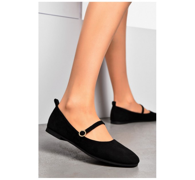 Балетки жіночі чорного кольору 200131L
