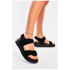 Сандали женские черного цвета 200191L