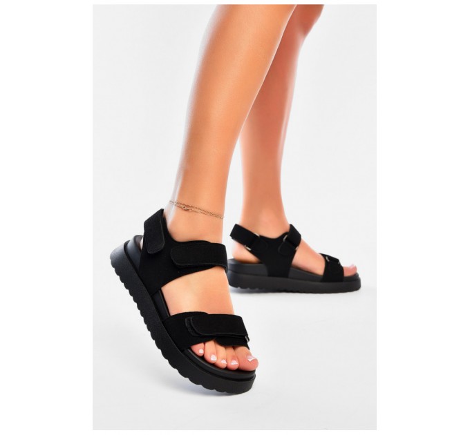 Сандали женские черного цвета 200191L