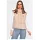 Жилетка жіноча однотонна бежевого кольору 200299L
