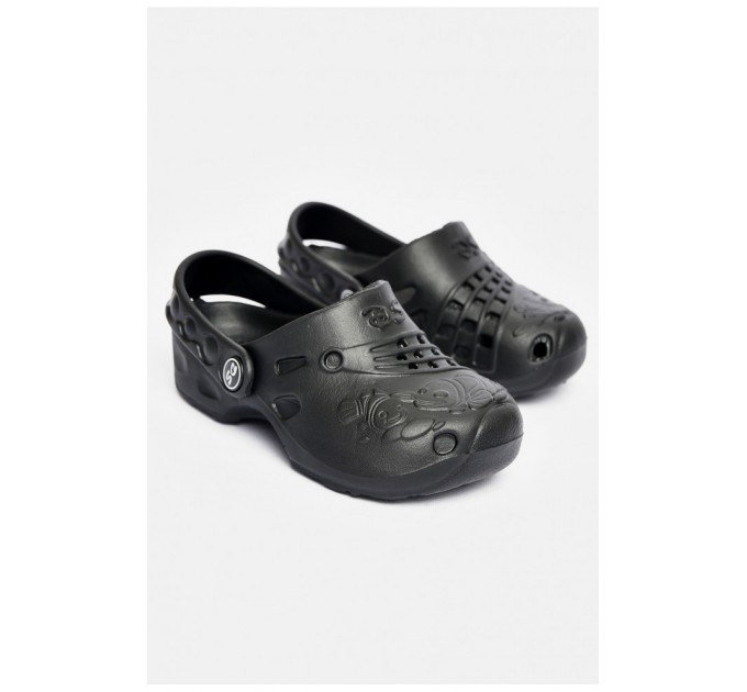 Кроксы детские черного цвета 200524L