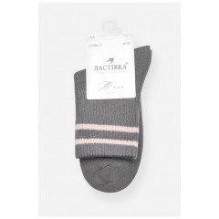 Шкарпетки жіночі демісезонні темно-сірого кольору 200738L