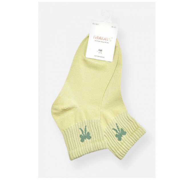 Шкарпетки жіночі демісезонні світло-зеленого кольору 200783L