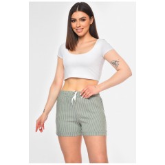Шорты женские оливкового цвета 200915L Шорты женские оливкового цвета 200915L