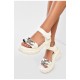 Босоніжки жіночі білого кольору 201001L
