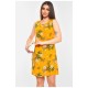 Сарафан жіночий жовтого кольору з принтом 201132L