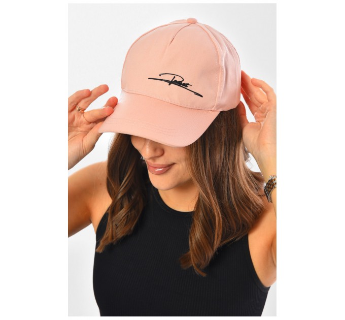 Кепка женская светло-розового цвета 201265L