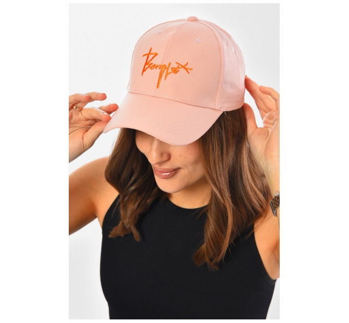 Кепка жіноча світло-рожевого кольору 201286L