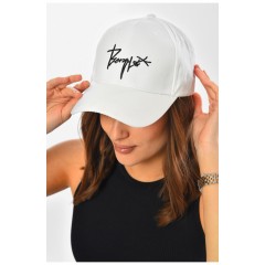 Кепка жіноча білого кольору 201289L