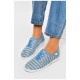 Мокасини жіночі блакитного кольору на шнурівці 201313L Мокасини жіночі блакитного кольору на шнурівці 201313L