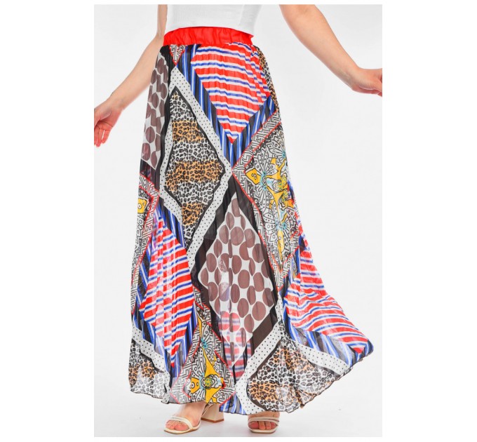 Спідниця жіноча з принтом різнокольорова 201360L