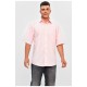 Рубашка мужская батальная светло-розового цвета 201454L