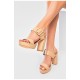 Босоніжки жіночі бежевого кольору 201850L