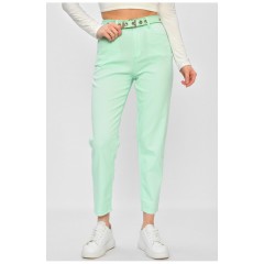 Джинси жіночі однотонні м'ятного кольору 201887L