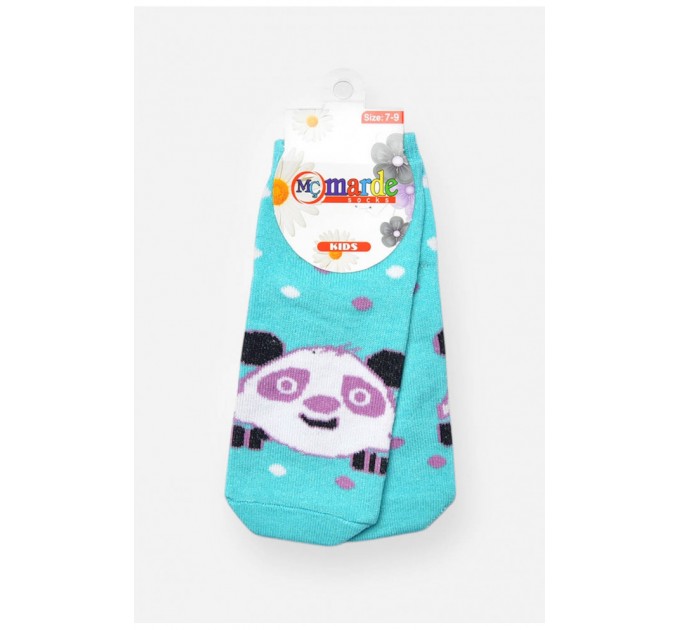 Шкарпетки дитячі для дівчинки демісезонні бірюзового кольору 202045L