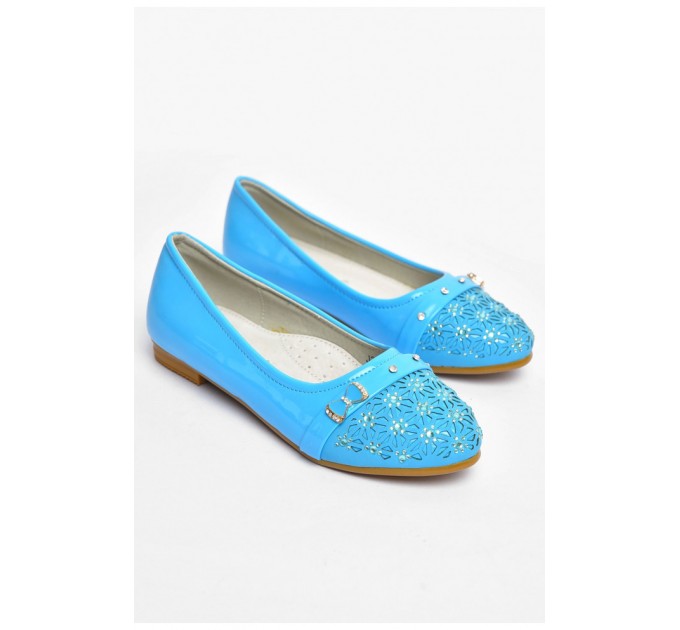 Балетки для дівчинки блакитного кольору 202227L