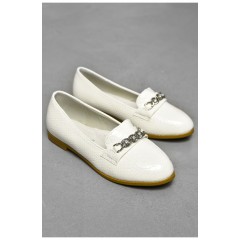 Балетки для дівчинки білого кольору 202229L
