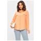 Сорочка жіноча однотонна персикового кольору 202241L