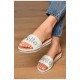 Шльопанці жіночі білого кольору 202356L