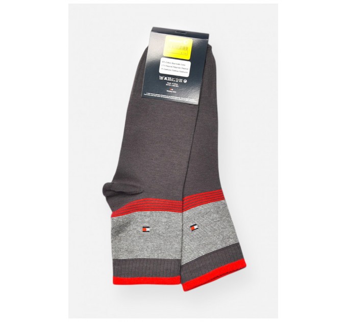Шкарпетки жіночі демісезонні сірого кольору 202770L
