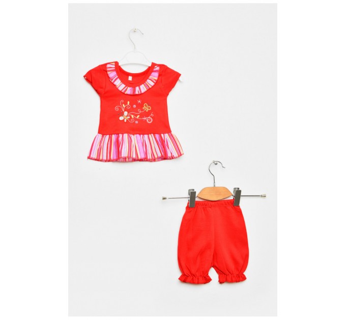 Костюм детский для девочки красного цвета 203021L