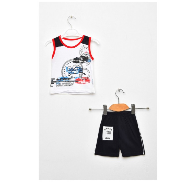 Костюм дитячий для хлопчика біло-чорного кольору 203028L