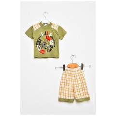 Костюм дитячий для хлопчика кольору хакі 203043L