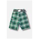 Бриджі дитячі для хлопчика зеленого кольору в клітинку 203120L