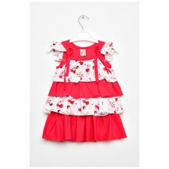 Сарафан детский для девочки малинового цвета 203141L