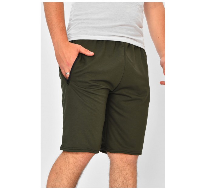 Шорти чоловічі кольору хакі 203174L
