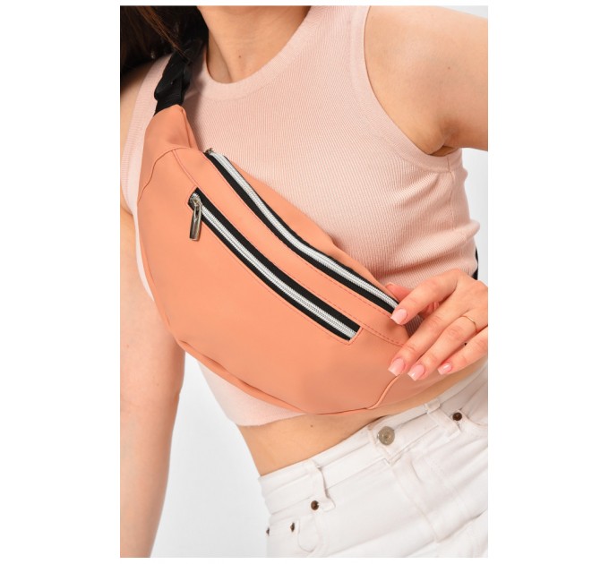 Бананка жіноча пудрового кольору 203254L