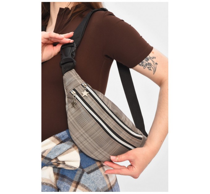 Бананка жіноча сірого кольору 203297L