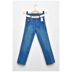 Джинсы детские для мальчика синего цвета 203462L