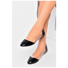 Балетки жіночі чорного кольору 203471L