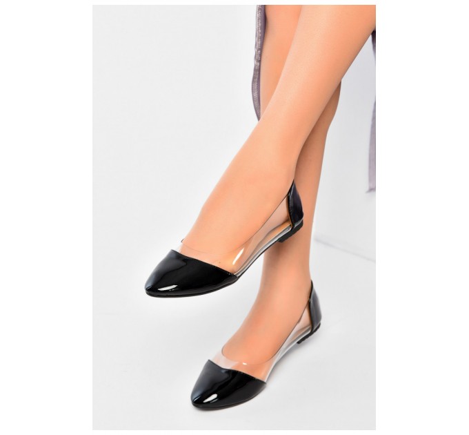 Балетки жіночі чорного кольору 203471L