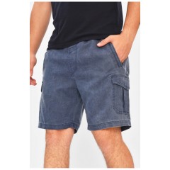 Мужские шорты однотонные темно-синего цвета 203701L