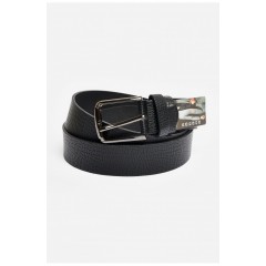 Ремінь чоловічий чорного кольору розмір 117*3,5 см 203902L Ремінь чоловічий чорного кольору розмір 117*3,5 см 203902L