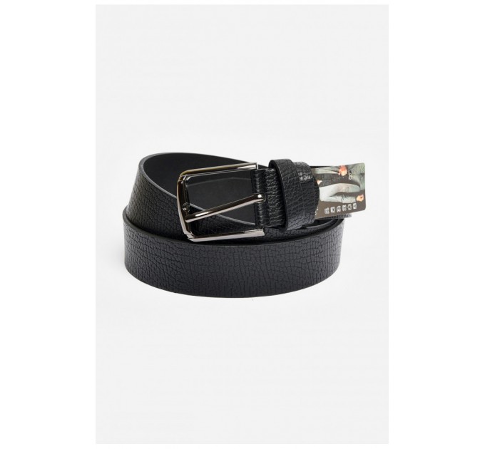 Ремень мужской черного цвета размер 117*3,5 см 203902L