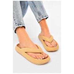Вьетнамки женские пена бежевого цвета 203931L