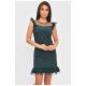 Сарафан жіночій темно-зеленого кольору 204431L