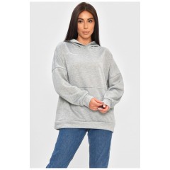 Худі жіноче однотонне сірого кольору 204432L