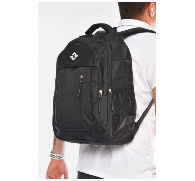 Рюкзак мужской спортивный черного цвета 204469L